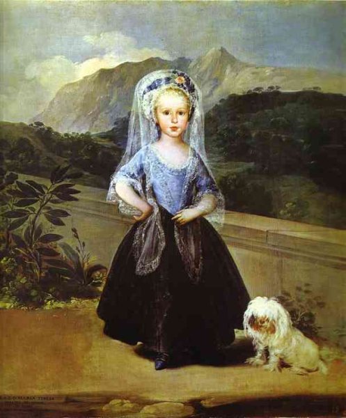 Portait Of Maria Teresa De Borbon Y Vallabriga