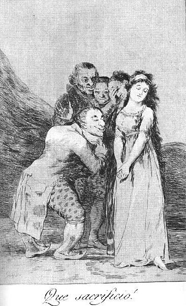 Caprichos Plate 14 What A Sacrifice