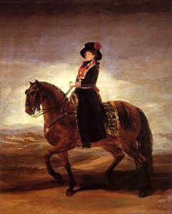 Equestrian portrait of Maria Luisa of Parma