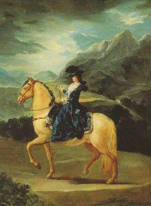 Maria Teresa Of Vallabriga On Horseback