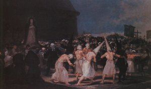 Procession Of Flagellants On Good Friday