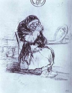 The Old Woman with a Mirror